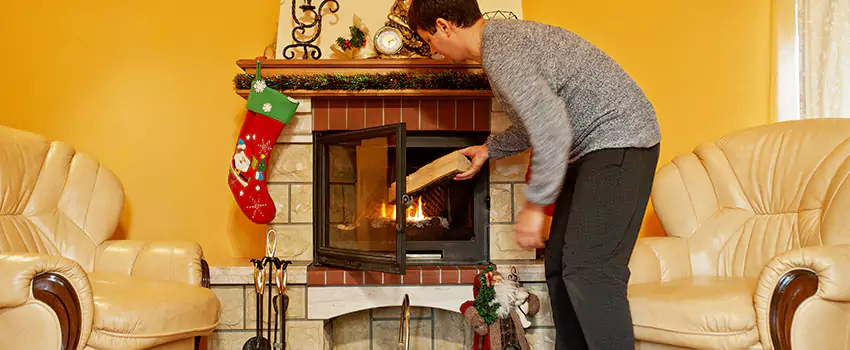 Rusted Metal Fireplace Restoration in New Smyrna Beach, Florida