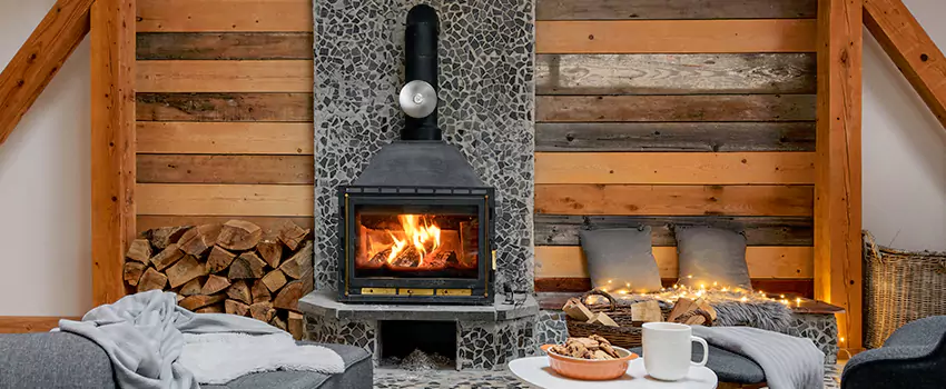 Thelin Hearth Products Direct Vent Gas Stove Fireplace Inspection in New Smyrna Beach, Florida